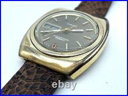 Omega Geneve Mega Quartz 32khz 14K Gold Capped Vintage CAL1310 Men's Watch Rare