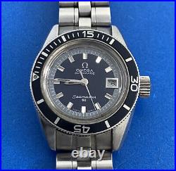 Omega Ladies Divers Seamaster 60 27mm Bakelite Bezel Rare Vintage Watch