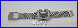 Omega Memomatic Seamaster Steel Vintage Watch with Rare Mess Omega Strap 166.071