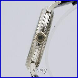 Omega Pilot Watch Solid Silver Manual-Wind 1910s Conversion Rare Vintage 47mm