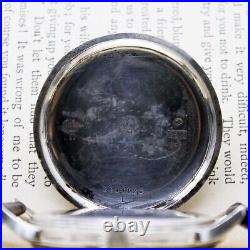 Omega Pilot Watch Solid Silver Manual-Wind 1910s Conversion Rare Vintage 47mm