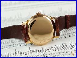 Omega Rare 18ct Rose Gold Jumbo Men's Vintage Wrist Watch