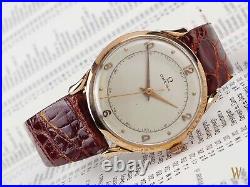 Omega Rare Vintage 18Ct Rose Gold Jumbo Men's Vintage Wrist Watch