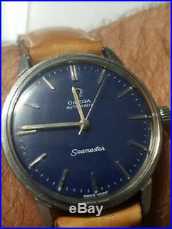 Omega Rare blue dial Vintage Automatic Gentlemens watch 1962