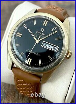 Omega Seamaster 14k Rare Automatic Men's Vintage Watch 1969, Serviced + Warranty