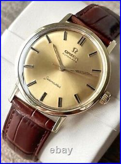 Omega Seamaster 18k Automatic Watch Vintage Men's 1961 Rare, Serviced + Warranty