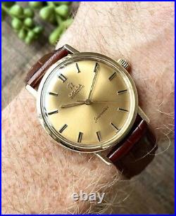 Omega Seamaster 18k Automatic Watch Vintage Men's 1961 Rare, Serviced + Warranty