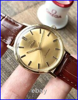 Omega Seamaster 18k Automatic Watch Vintage Men's 1961 Rare, Serviced + Warranty