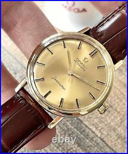 Omega Seamaster 18k Automatic Watch Vintage Men's 1961 Rare, Serviced + Warranty