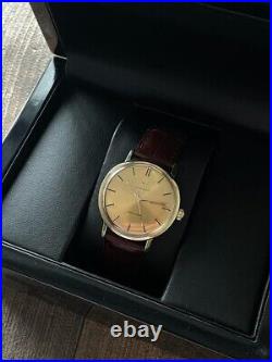 Omega Seamaster 18k Automatic Watch Vintage Men's 1961 Rare, Serviced + Warranty