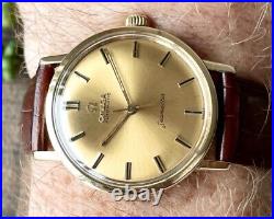 Omega Seamaster 18k Automatic Watch Vintage Men's 1961 Rare, Serviced + Warranty