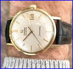 Omega Seamaster 18k Watch Automatic Vintage Mens 1962 Rare Warranty & Serviced