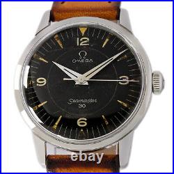 Omega Seamaster 30 Original Rare Black Dial Mens Vintage Watch 135003