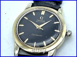 Omega Seamaster Automatic Men's Watch 14K Gold Capped Vintage Boxed Rare