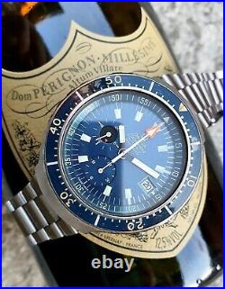 Omega Seamaster Big Blue 176.004 Lemania 1040 Bakelite Bezel Rare Vintage Watch
