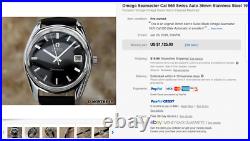 Omega Seamaster Cal 565 Rare Men's Swiss Made Automatic Vintage Watch NV200