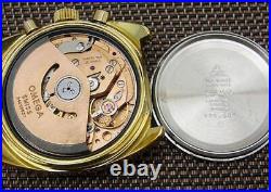 Omega Seamaster Chronograph Calendar Watch 176.007 Vintage Gold Overhauled Rare