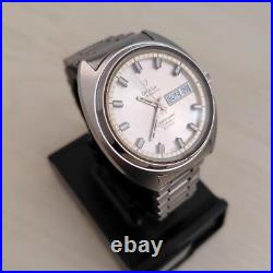 Omega Seamaster Cosmic 2000 Vintage Rare Day Date Automatic Mens Watch Auth