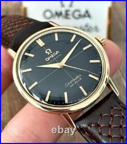Omega Seamaster De Ville Rare 18k Vintage Men's Watch 1967, Serviced + Warranty