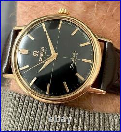 Omega Seamaster De Ville Rare 18k Vintage Men's Watch 1967, Serviced + Warranty