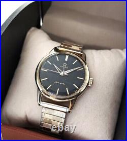 Omega Seamaster Rare Watch Gold Steel Vintage Cal Serviced Dial Manual Winding