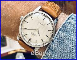 Omega Seamaster Stainless Steel Mens 1963 rare Jumbo 36mm size Vintage watch