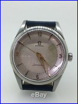 Omega Seamaster ref 2938-1SC, Cal 284 Rare Two-Tone Pie Pan Dial Watch, c1956