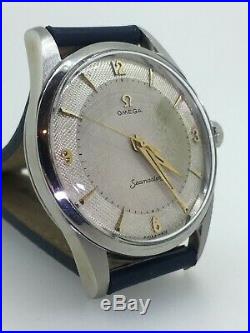 Omega Seamaster ref 2938-1SC, Cal 284 Rare Two-Tone Pie Pan Dial Watch, c1956