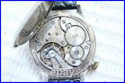 Omega Vintage 1927`s Enameled converted to wrist Pocket Men`s rare Swiss watch