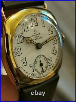 Omega Vintage 26.5 Trench Watch Circa 1925 Rare Fays Melbourne Dial