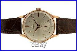 Omega Vintage Rare 14K Yellow Gold Cal. 260 Gents Watch Circa 1940's Mint