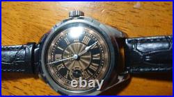 Omega Vintage Rare Black Silver Manual Winding Mens Watch Authentic Working