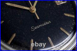 Omega Vintage Seamaster Automatic Rare Tropical Gilt Patina Dial Steel Watch