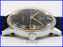 Omega Vintage Seamaster Automatic Rare Tropical Gilt Patina Dial Steel Watch