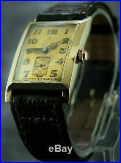 Omega Vintage Solid 14K Yellow Gold Oversized RARE 8606082