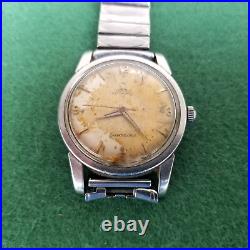 Omega Watch 1950's Vintage Seamaster Automatic Rare Wristwatch With Band