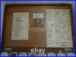 Omega Watch Parts Wood Box Rare Vintage 1920's