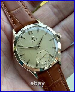 Omega super rare 361 vintage Gold Plated Sub Dial Men's Mechanical 1950s watch