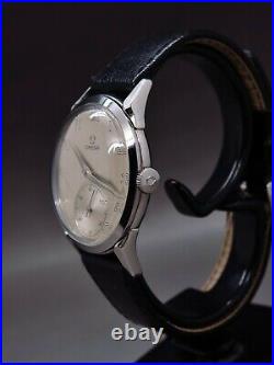 Omega vintage ref 2605 -3, rare fancy lugs, cal 265 hand winding serviced, 1951