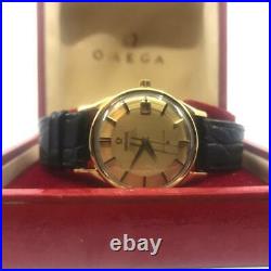Pie Pan Omega 18K gold constellation mens wrist watch vintage rare restored