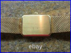RARE 1970 Vintage Omega 18K Yellow Gold Watch Square Face De ville Constellation