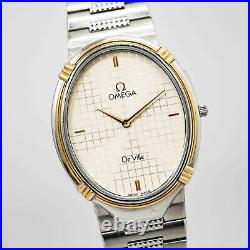 RARE For Parts Vintage OMEGA De Ville Cal. 1377 Quartz Ibory Dial Men's Watch RARE For Parts Vintage OMEGA De Ville Cal. 1377 Quartz Ibory Dial Men's Watch