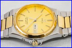 RARE For Parts Vintage OMEGA Seamaster Cal. 1345 Quartz Gold Dial Men's Watch RARE For Parts Vintage OMEGA Seamaster Cal. 1345 Quartz Gold Dial Men's Watch