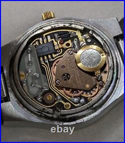 RARE For Parts Vintage OMEGA Seamaster Cal. 1345 Quartz Gold Dial Men's Watch RARE For Parts Vintage OMEGA Seamaster Cal. 1345 Quartz Gold Dial Men's Watch