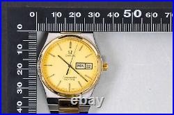 RARE For Parts Vintage OMEGA Seamaster Cal. 1345 Quartz Gold Dial Men's Watch RARE For Parts Vintage OMEGA Seamaster Cal. 1345 Quartz Gold Dial Men's Watch
