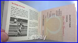 RARE Genuine Omega Vintage Speedmaster Bona Fide Guarantee Blank Open Booklet