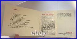 RARE Genuine Omega Vintage Speedmaster Bona Fide Guarantee Blank Open Booklet