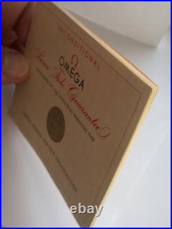 RARE Genuine Omega Vintage Speedmaster Bona Fide Guarantee Blank Open Booklet