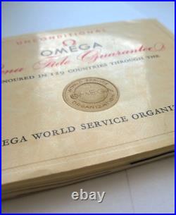 RARE Genuine Omega Vintage Speedmaster Bona Fide Guarantee Blank Open Booklet