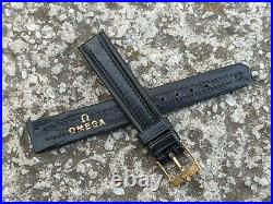 RARE NOS Vintage Omega Elephant Leather Strap with Omega Buckle 16MM